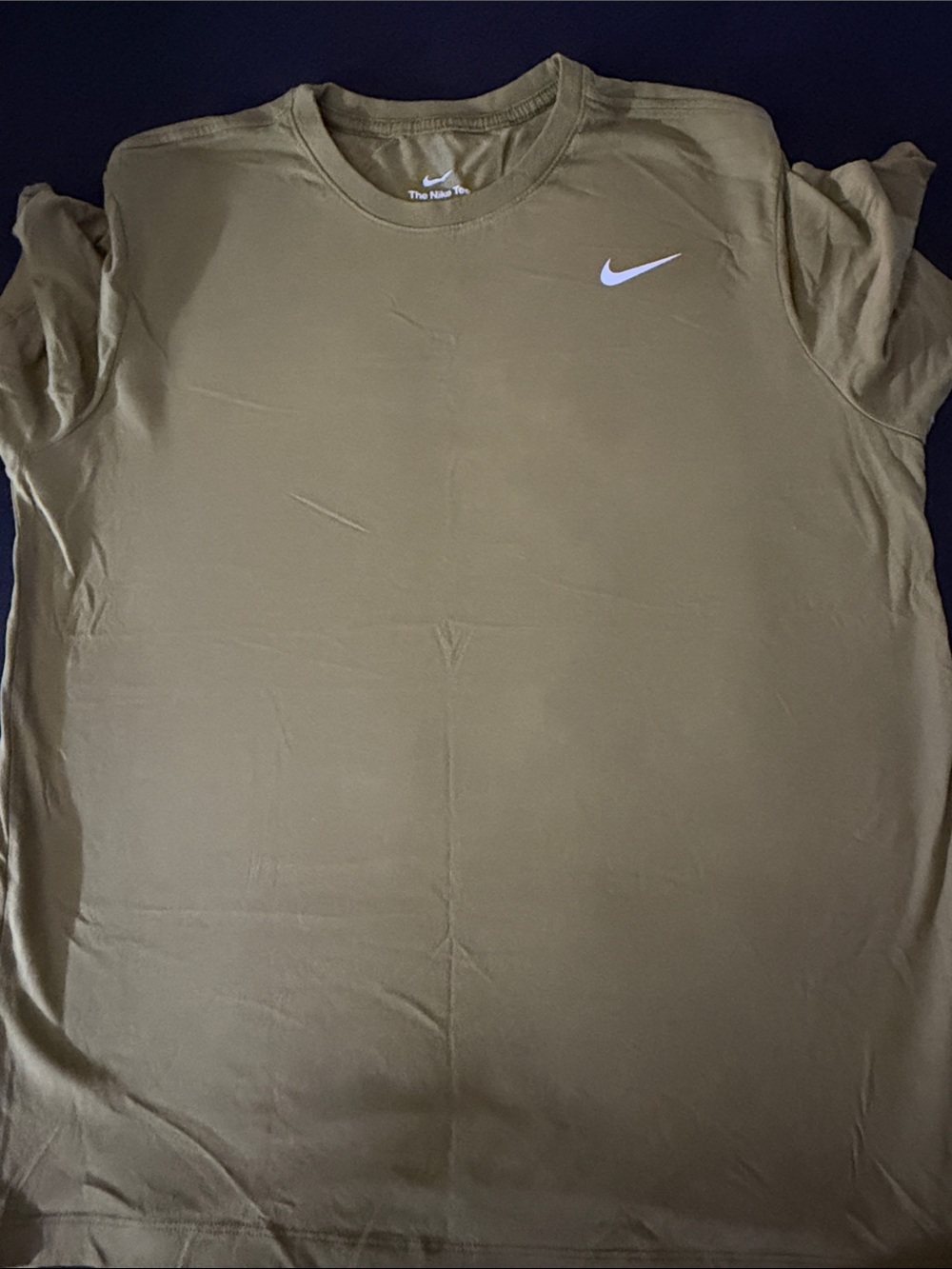 Nike Short Sleeve Crew T-Shirt in Olive